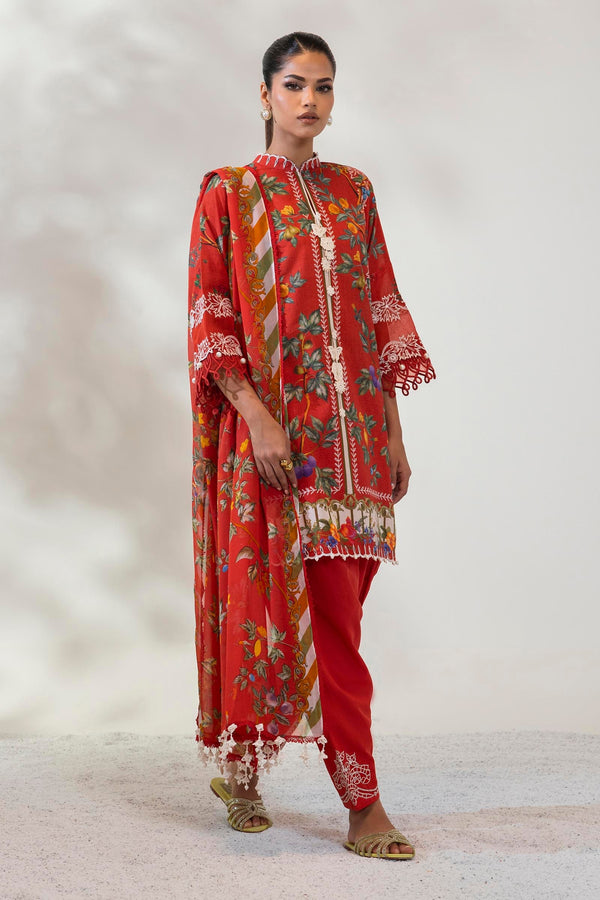 Unstitched Lawn 3 Piece Suit (M252-004A-CI)
