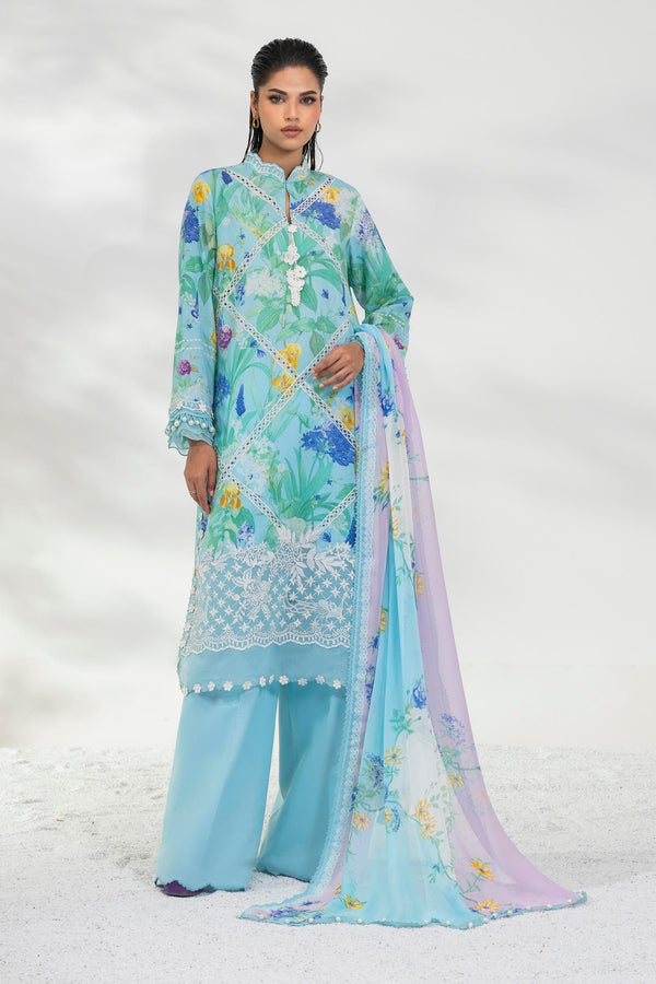 Unstitched Lawn 3 Piece Suit (M252-007B-CI)
