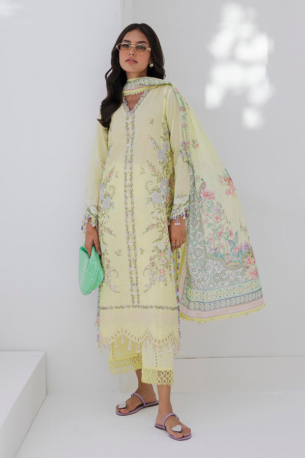 Unstitched Lawn 3 Piece Suit (M252-009A-CL)