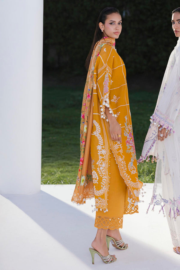 Unstitched Lawn 3 Piece Suit (M252-012B-CT)