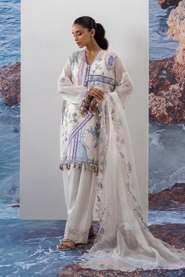 Unstitched Lawn 3 Piece Suit (M252-014B-CT)