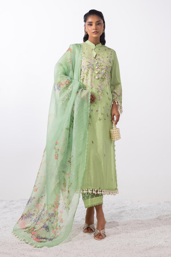 Unstitched Woven net 3 Piece Suit (M252-015B-CV)