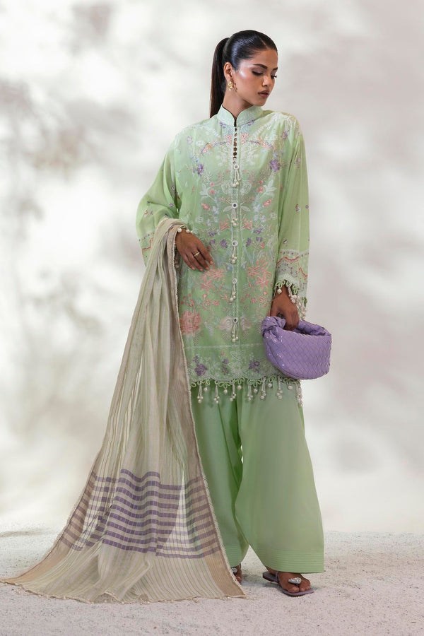 Unstitched Lawn 3 Piece Suit (M252-017A-DI)