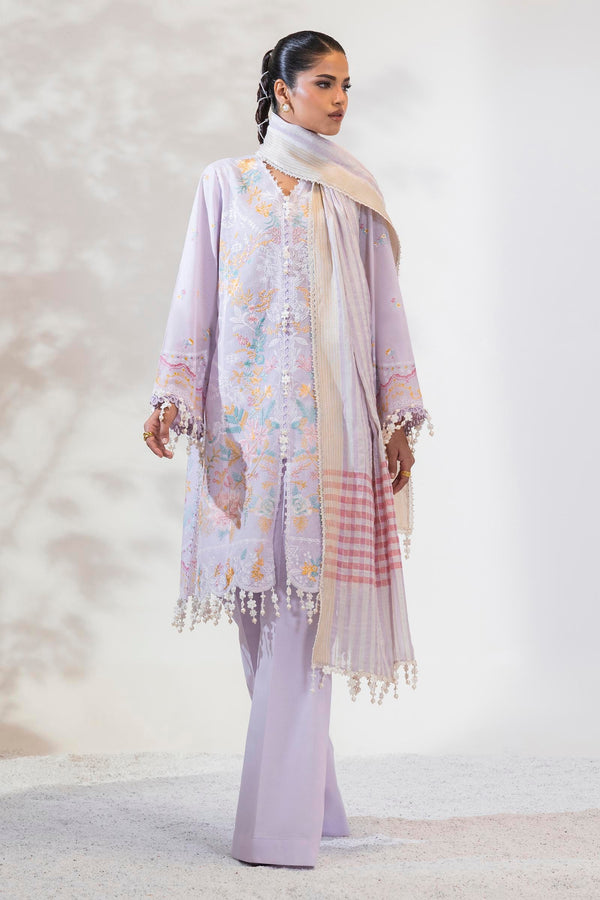 Unstitched Lawn 3 Piece Suit (M252-017B-DI)