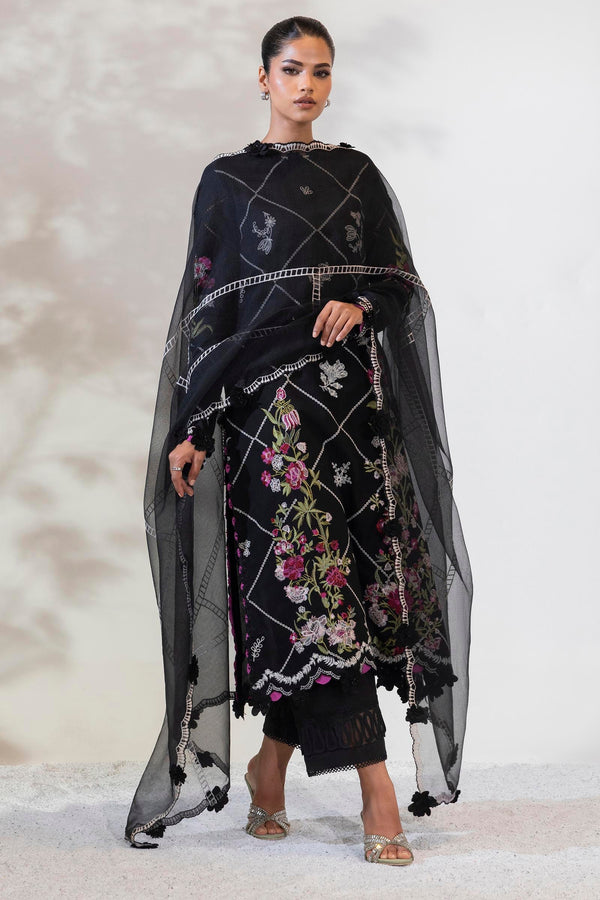 Unstitched Lawn 3 Piece Suit (M252-019A-CT)