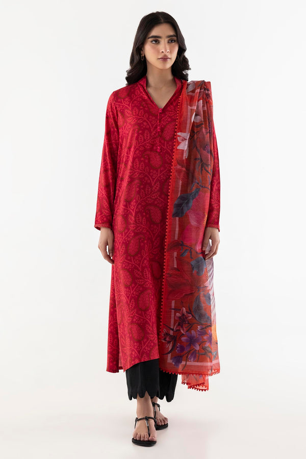 Stitched Linen Printed Shirt (SC25BSP277)