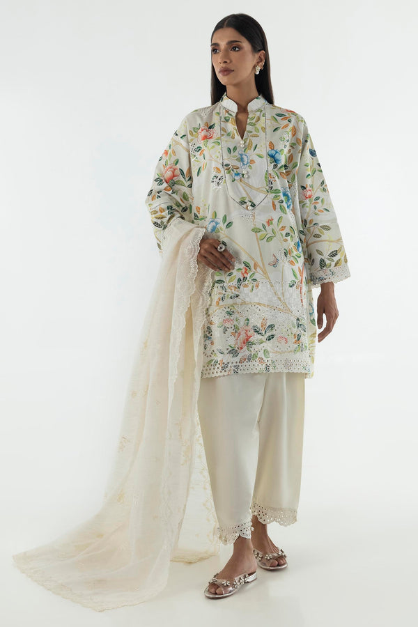 Stitched Lawn Embroidered Shirt (SC25SGE244)
