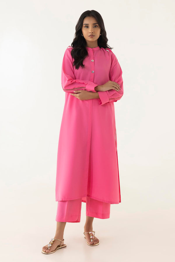 Stitched Cambric Shirt + Shalwar (SS25BSD393P2T)