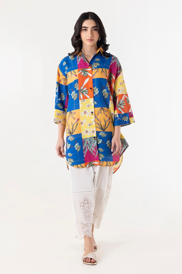Stitched Multi Printed Shirt (SS25BSP109)