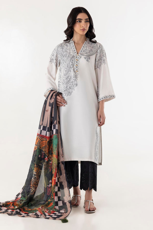 Stitched Blended Jacquard Printed Shirt (SS25BSP125)