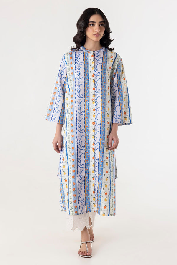 Stitched Blended Jacquard Printed Shirt (SS25BSP126)