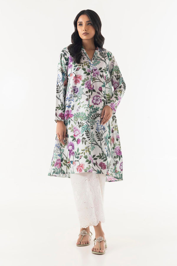 Stitched Floral Printed Lawn Shirt (SS25BSP312)