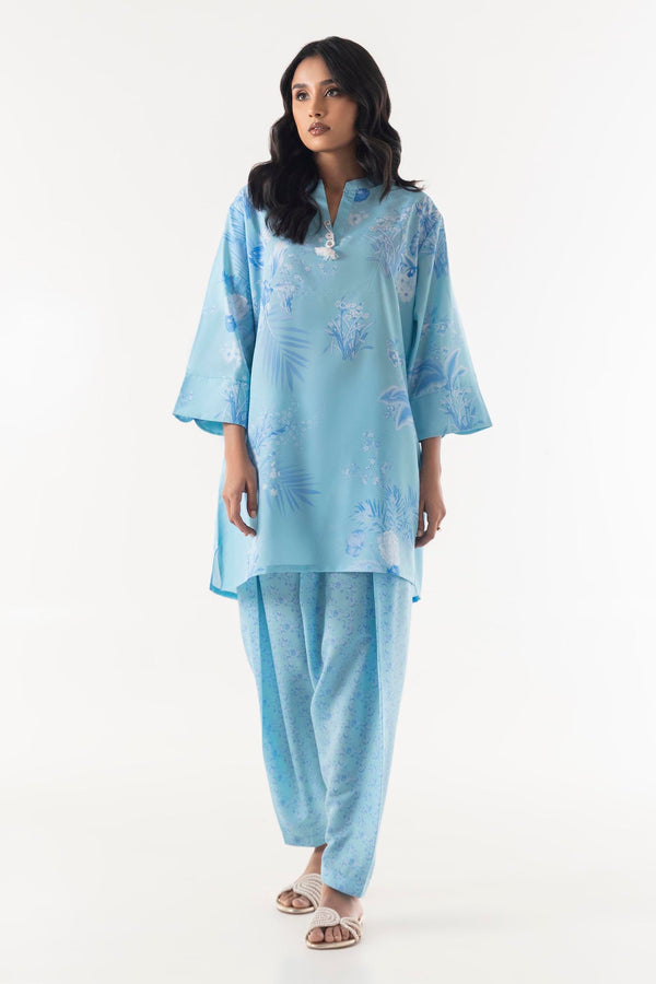 Stitched Cambric Shirt + Shalwar (SS25BSP331P2T)