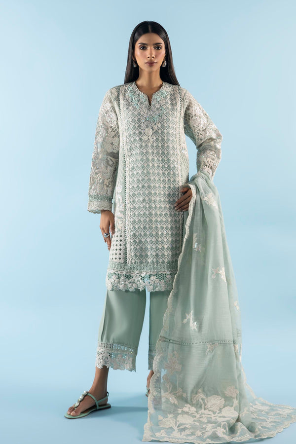 Stitched Cotton Shirt + Culotte + Dupatta (SS25EXE101P3)