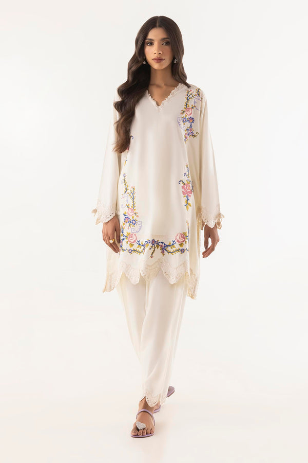 Stitched Lawn Embroidered Shirt (SS25SGE312)