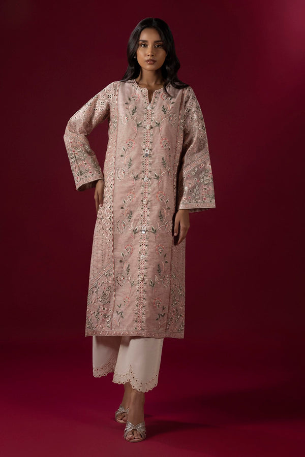 Stitched Embroidered Yarn Shirt + Culotte (SS25SGE326P2T)