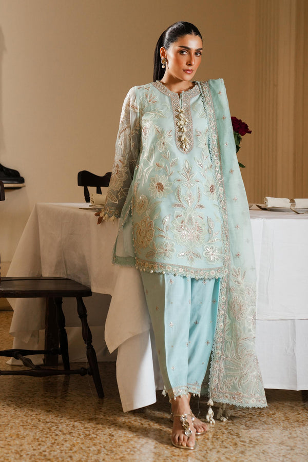 Stitched Embroidered Cotton Shirt + Shalwar + Dupatta (SS25SGE337P3)