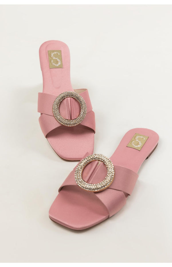 Pink Embellished Flats (SS25SH-FS-021)