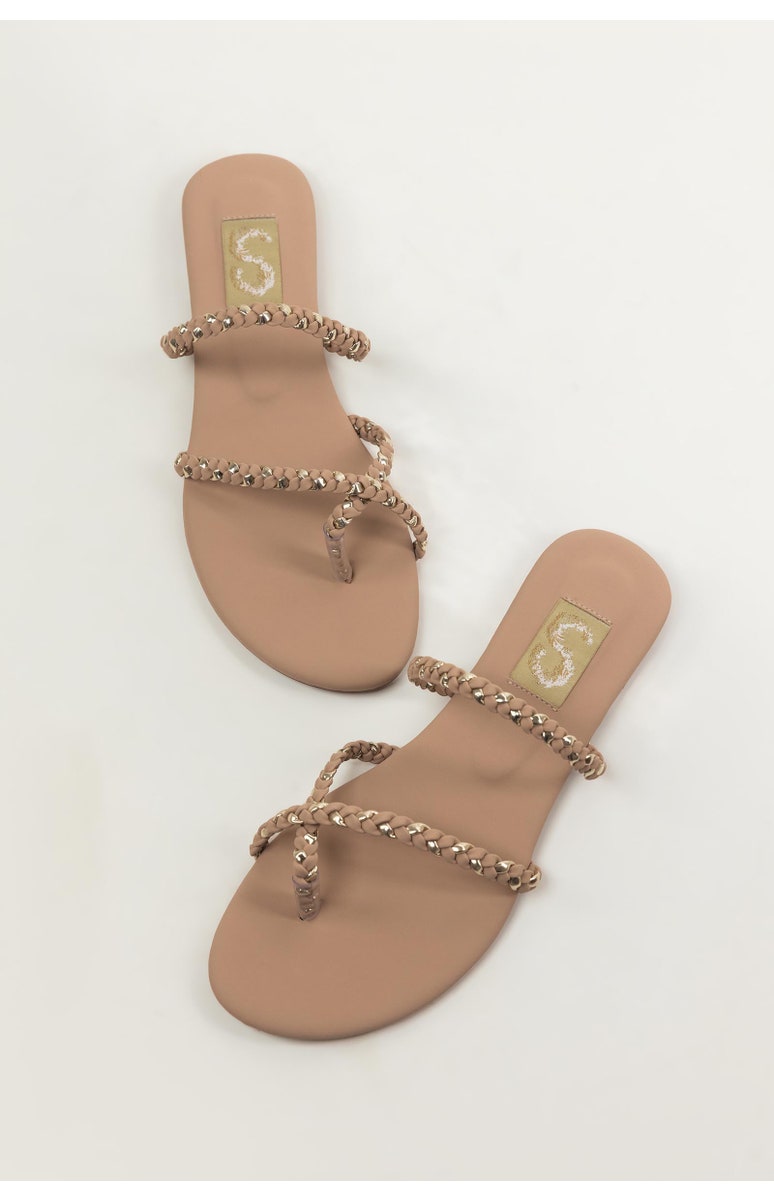 Pink Braided Flats (SS25SH-FS-042)