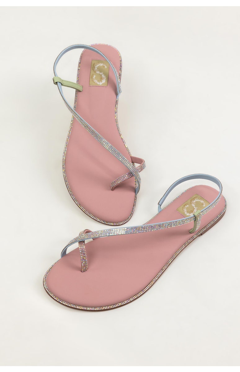 Pink Diamante Flats (SS25SH-FSD-029)